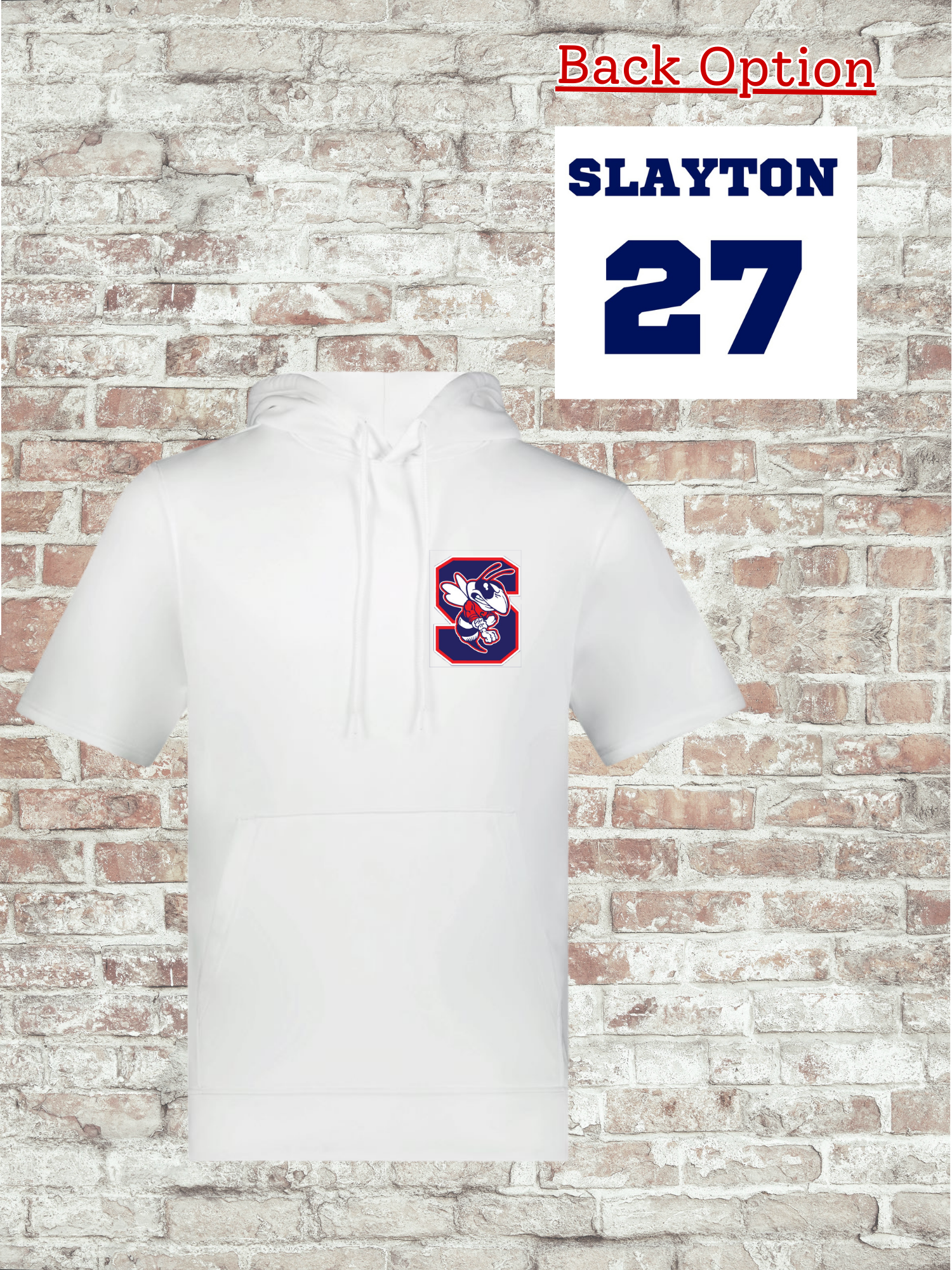 Unisex Fleece Short Sleeve Hooded Pullover - 6871