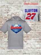 Unisex Fleece Short Sleeve Hooded Pullover - 6871