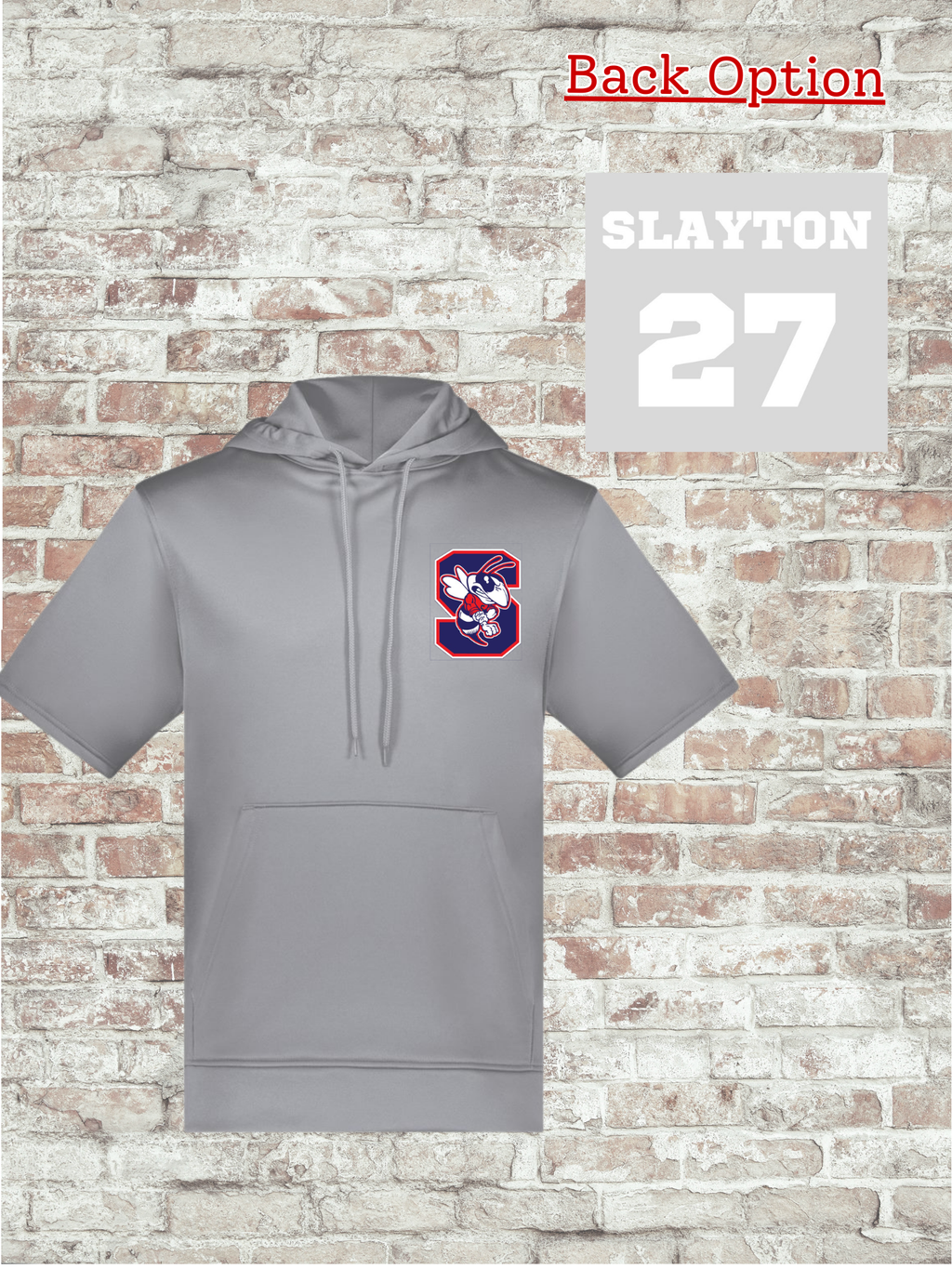 Unisex Fleece Short Sleeve Hooded Pullover - 6871