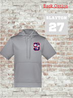 Unisex Fleece Short Sleeve Hooded Pullover - 6871