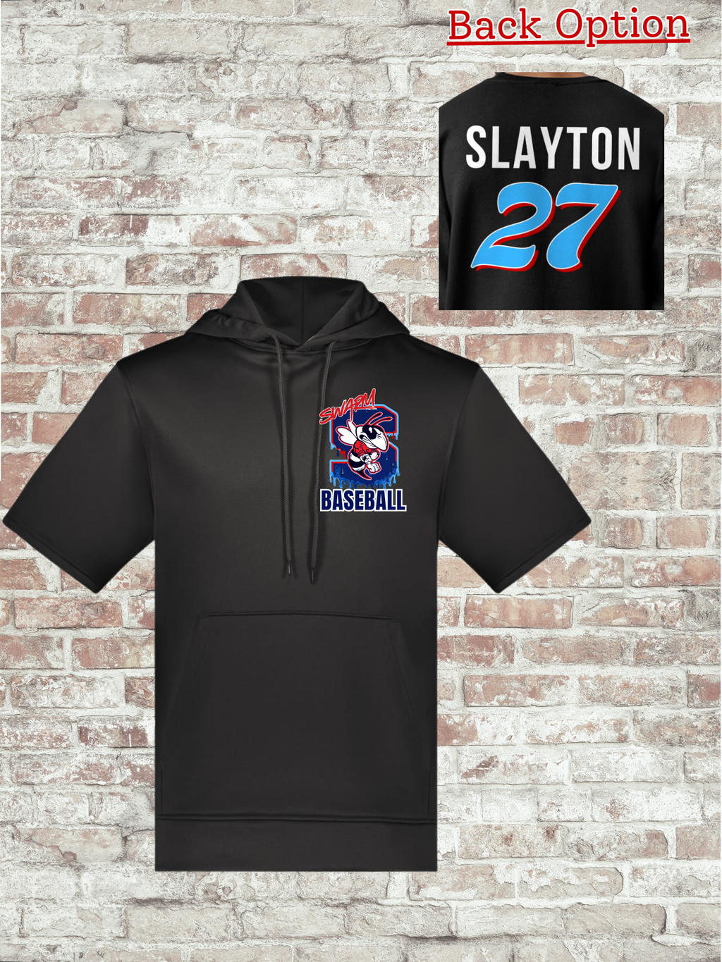 Unisex Fleece Short Sleeve Hooded Pullover - 6871