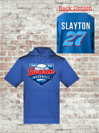 Unisex Fleece Short Sleeve Hooded Pullover - 6871
