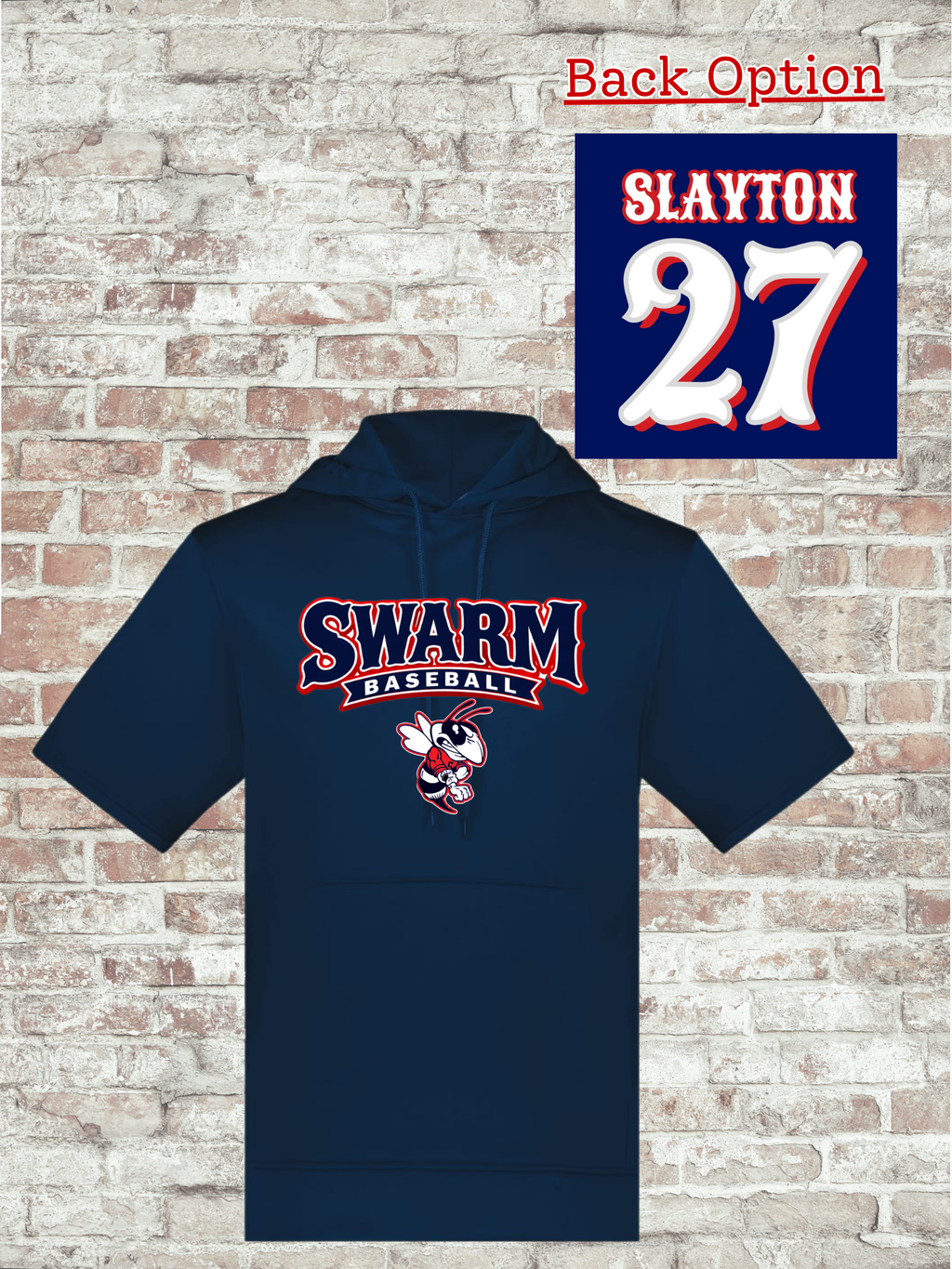 Unisex Fleece Short Sleeve Hooded Pullover - 6871