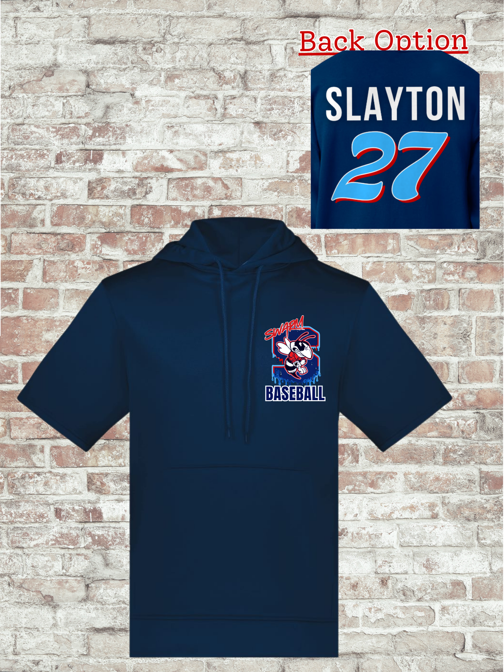 Unisex Fleece Short Sleeve Hooded Pullover - 6871