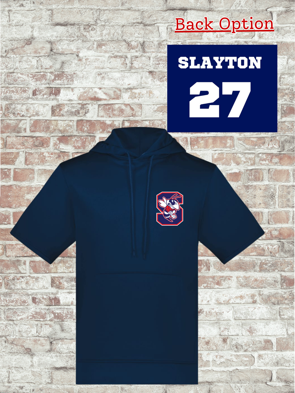 Unisex Fleece Short Sleeve Hooded Pullover - 6871