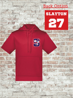 Unisex Fleece Short Sleeve Hooded Pullover - 6871